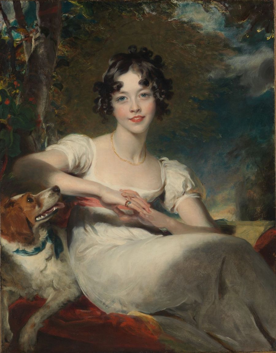 Cuadro de la cubierta de Sentido y Sensibilidad: Sir Thomas Lawrence, Lady Maria Conyngham, hacia 1824–1825